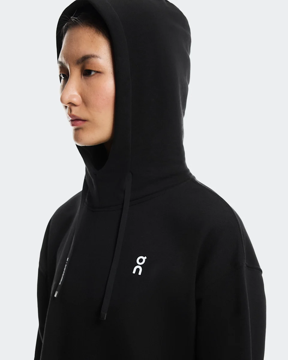 On Club Hoodie Smash Black & Orchid Feminino