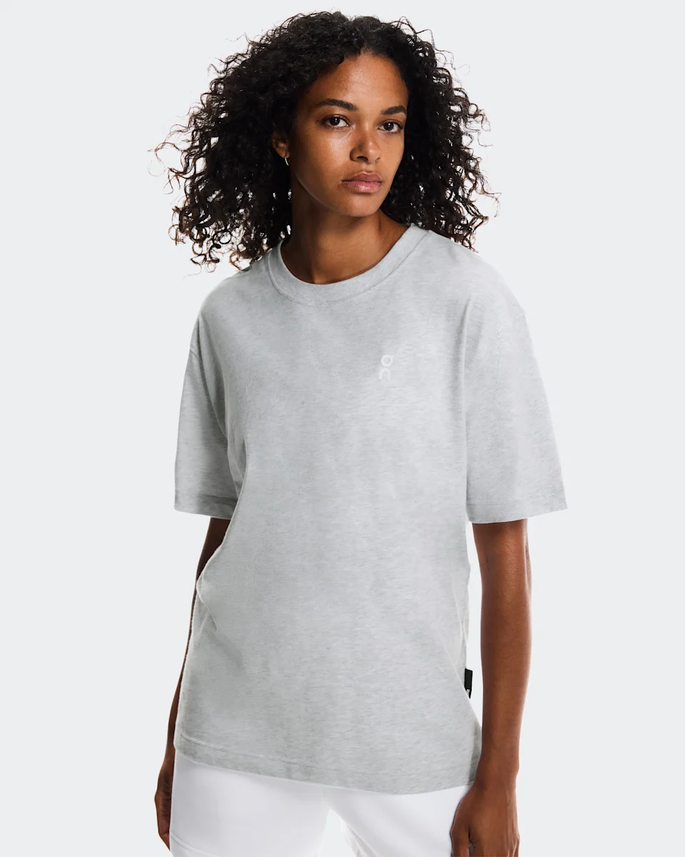 On Club-T Smash Grey Heather Feminino