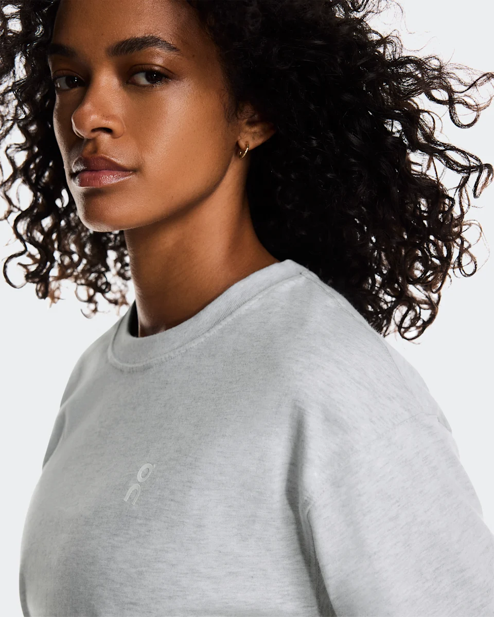 On Club-T Smash Grey Heather Feminino