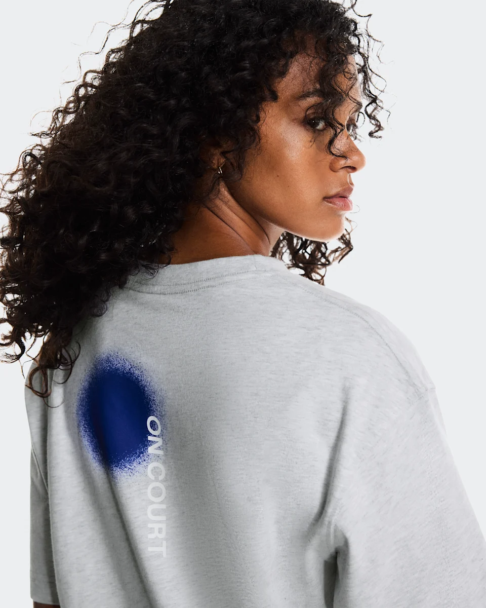 On Club-T Smash Grey Heather Feminino