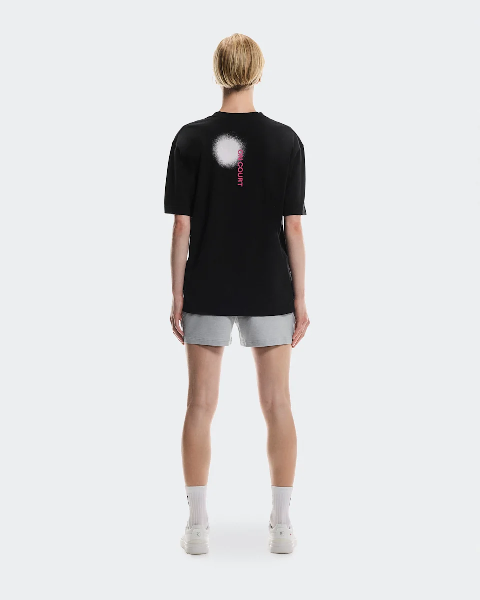 On Club-T Smash Black & Orchid Feminino