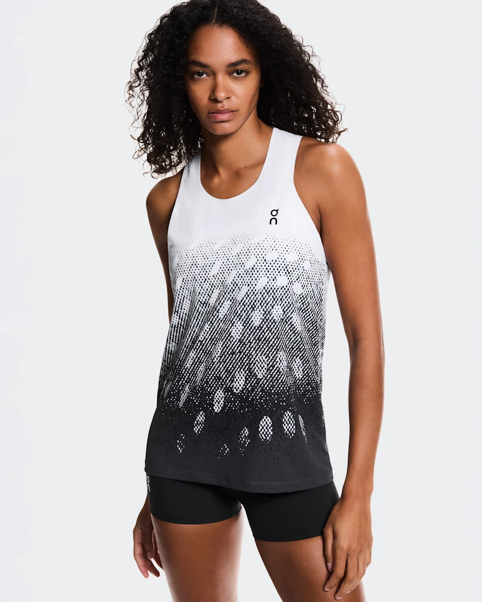On Zero Singlet White & Iron Feminino