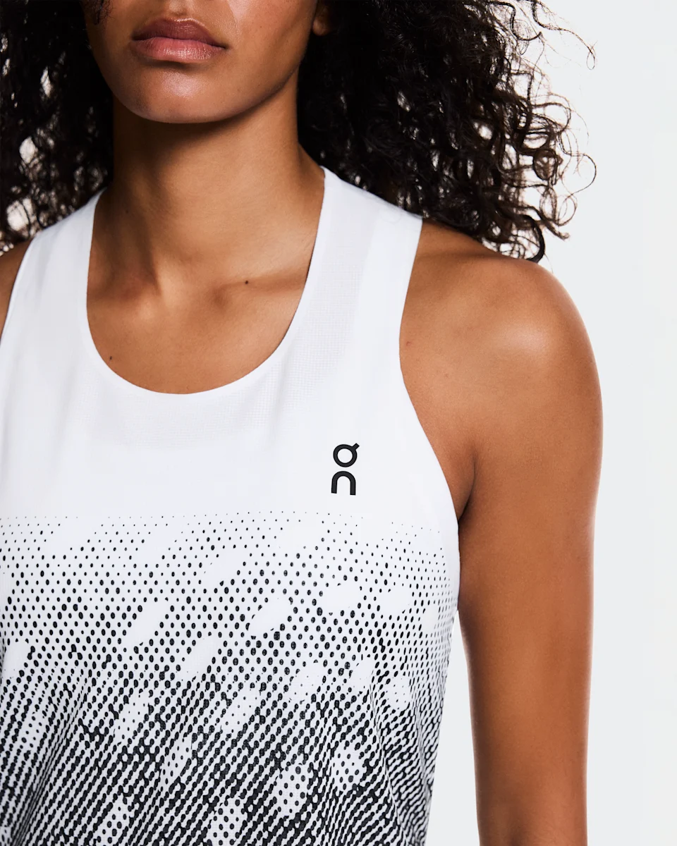 On Zero Singlet White & Iron Feminino