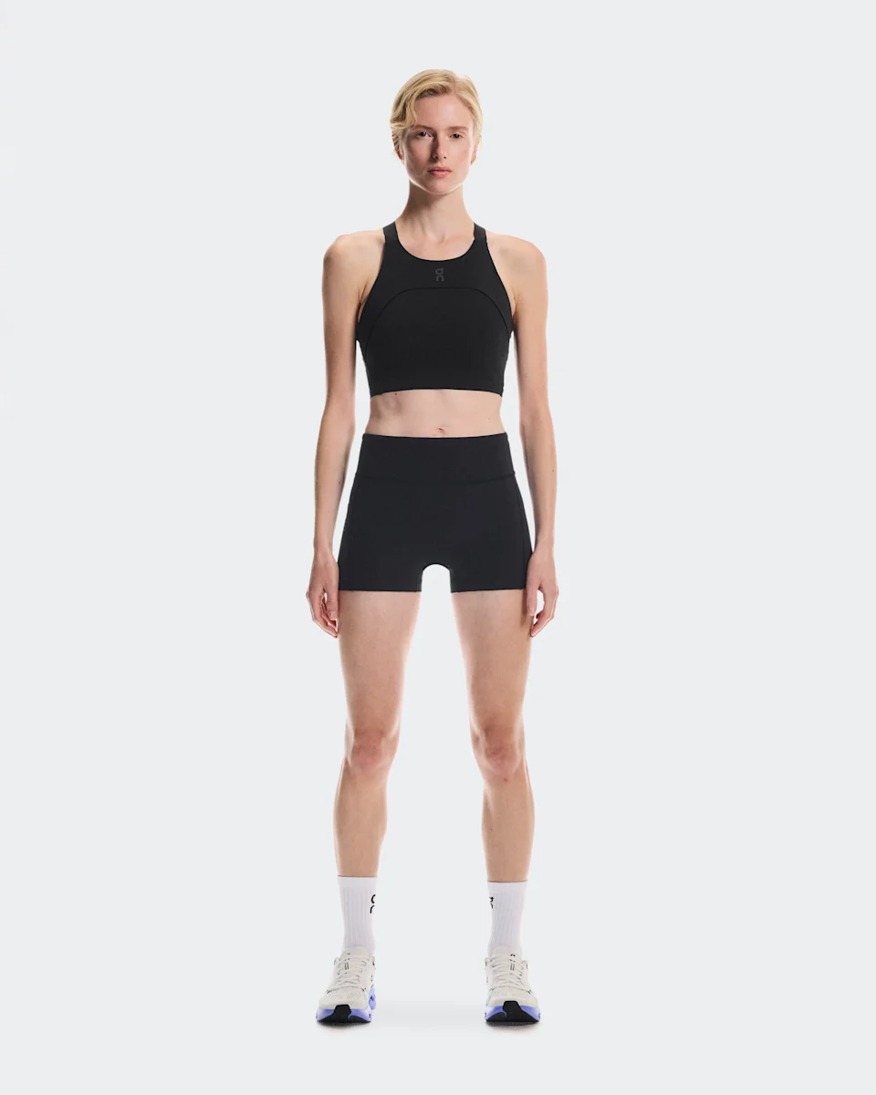On Performance Crop Black Feminino – Corrida, treinos