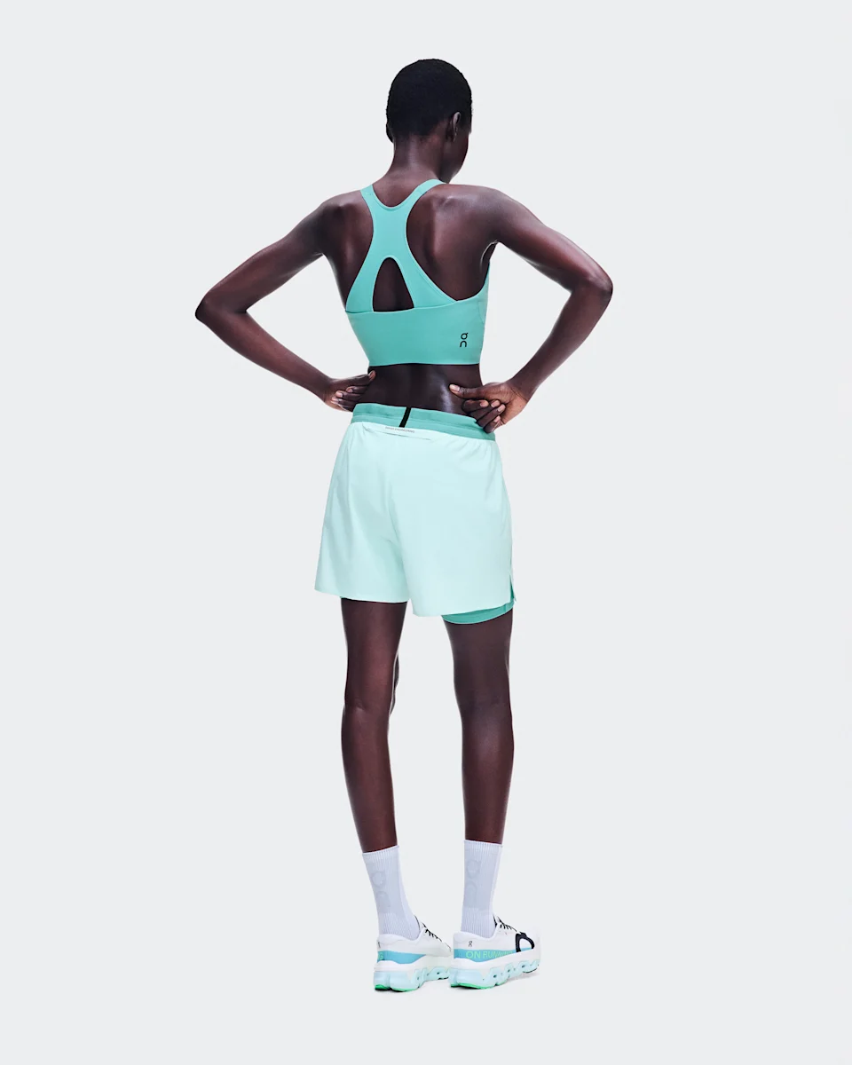 On Performance Crop Aquamarine Feminino
