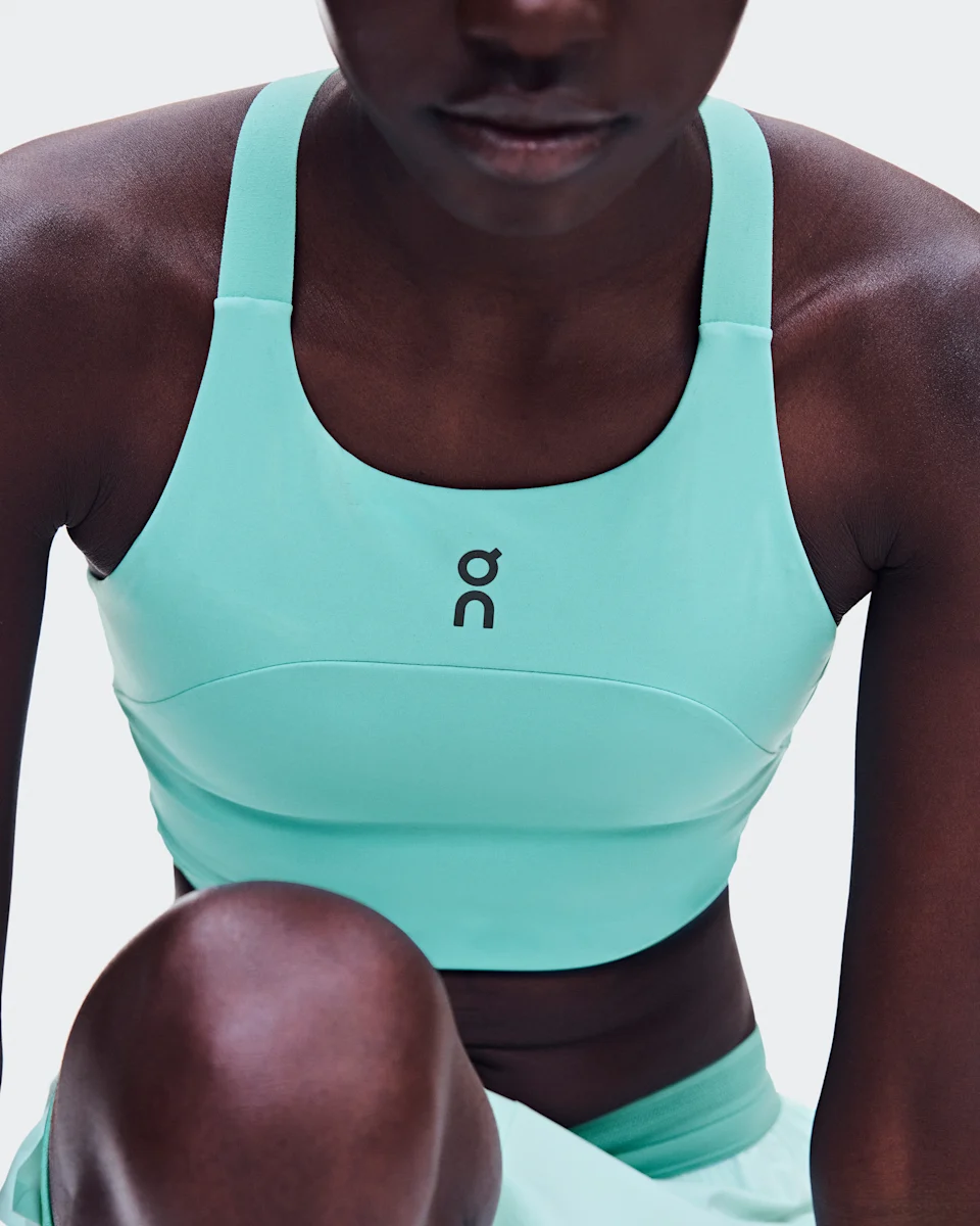 On Performance Crop Aquamarine Feminino