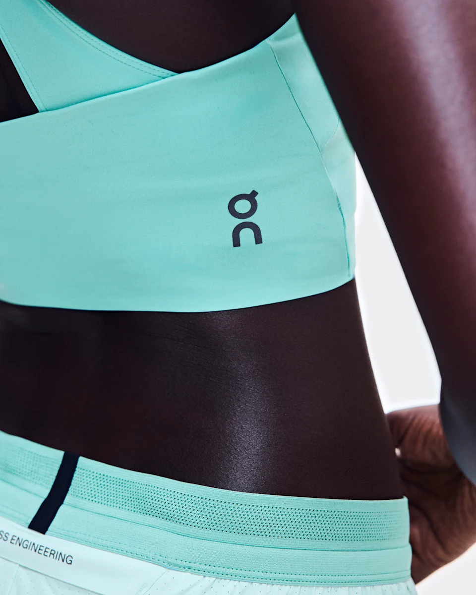 On Performance Crop Aquamarine Feminino