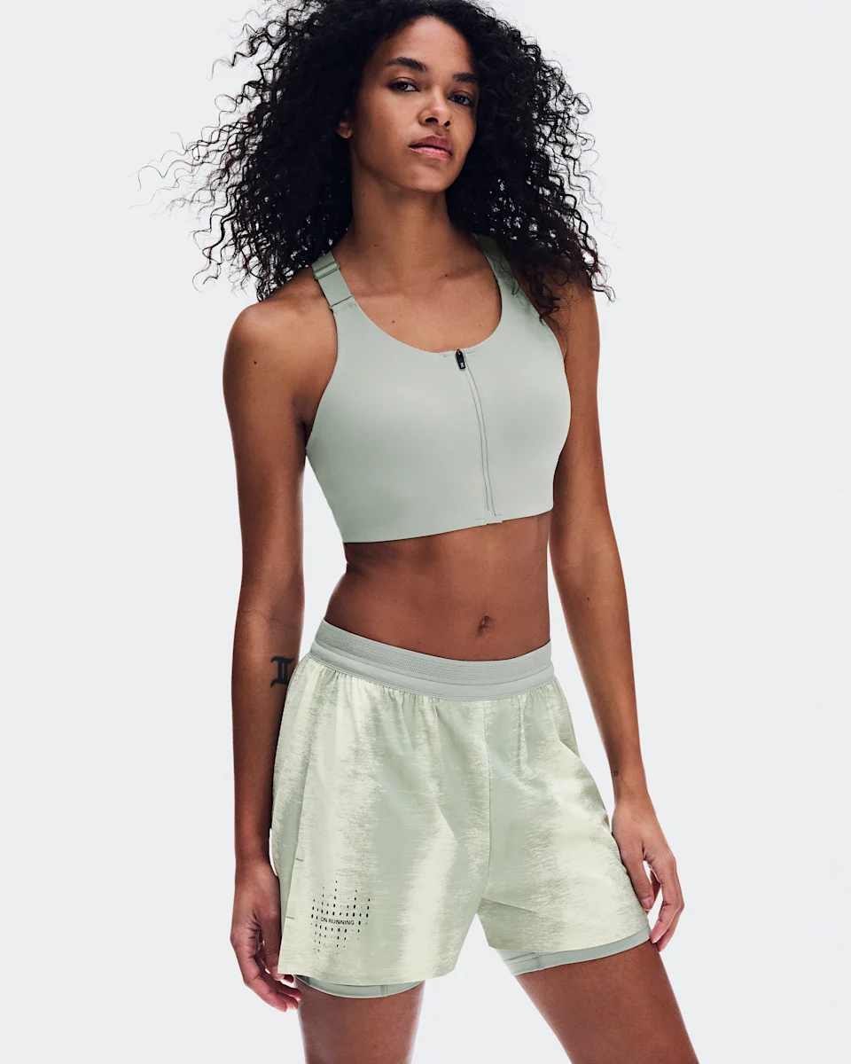 On Performance Shorts Terra Seedling & Tin Feminino