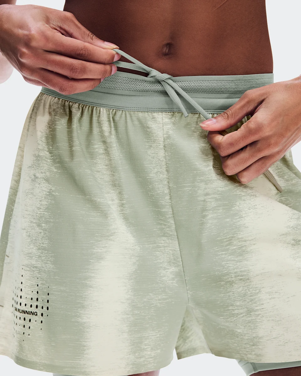 On Performance Shorts Terra Seedling & Tin Feminino