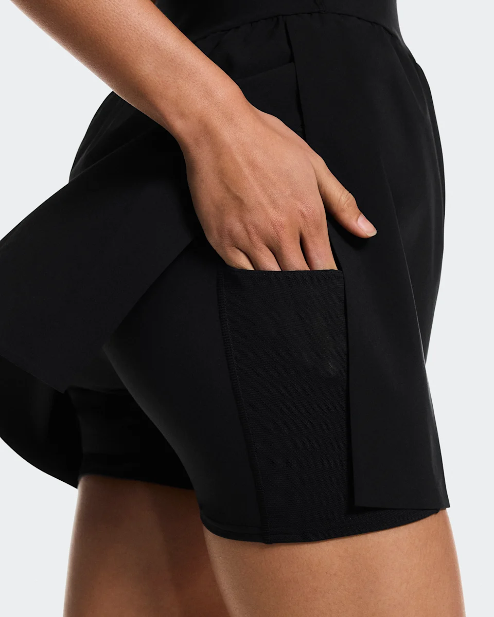 On Court Dress Split Black Feminino