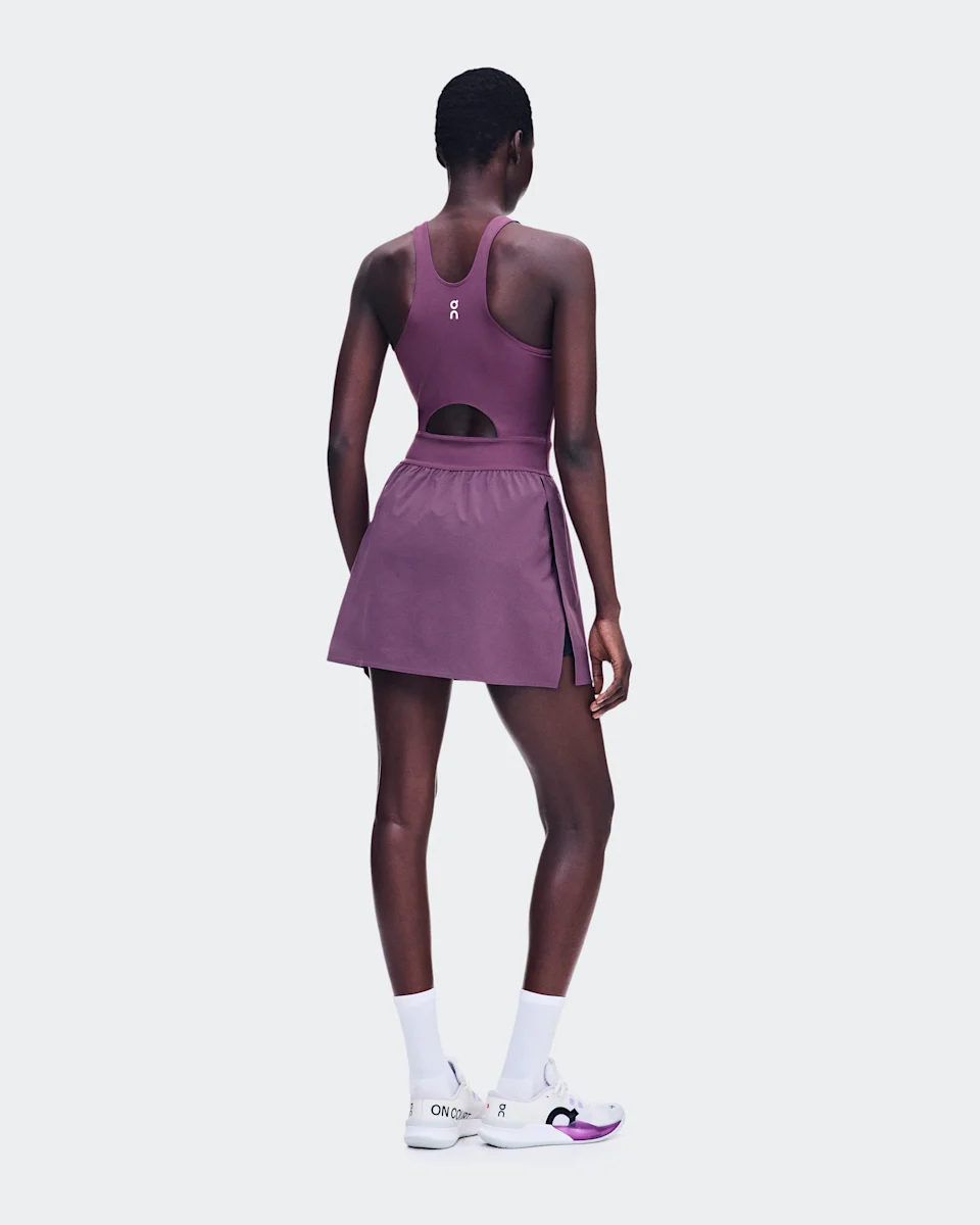 On Court Dress Split Cassis Feminino
