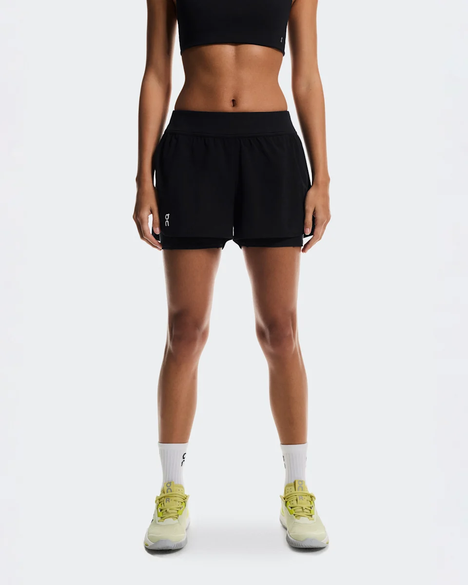 On 3" Court Shorts 2-in-1 Black Feminino