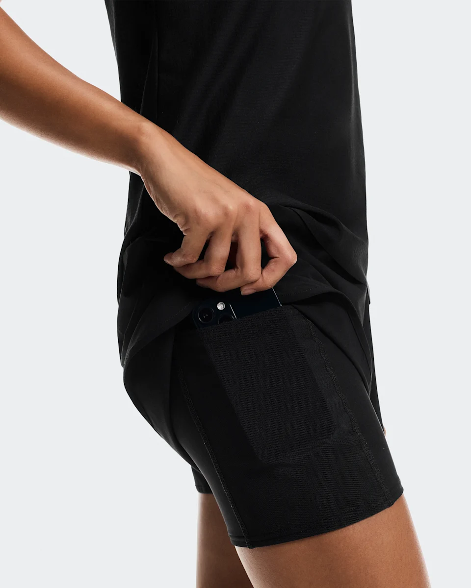 On 3" Court Shorts 2-in-1 Black Feminino