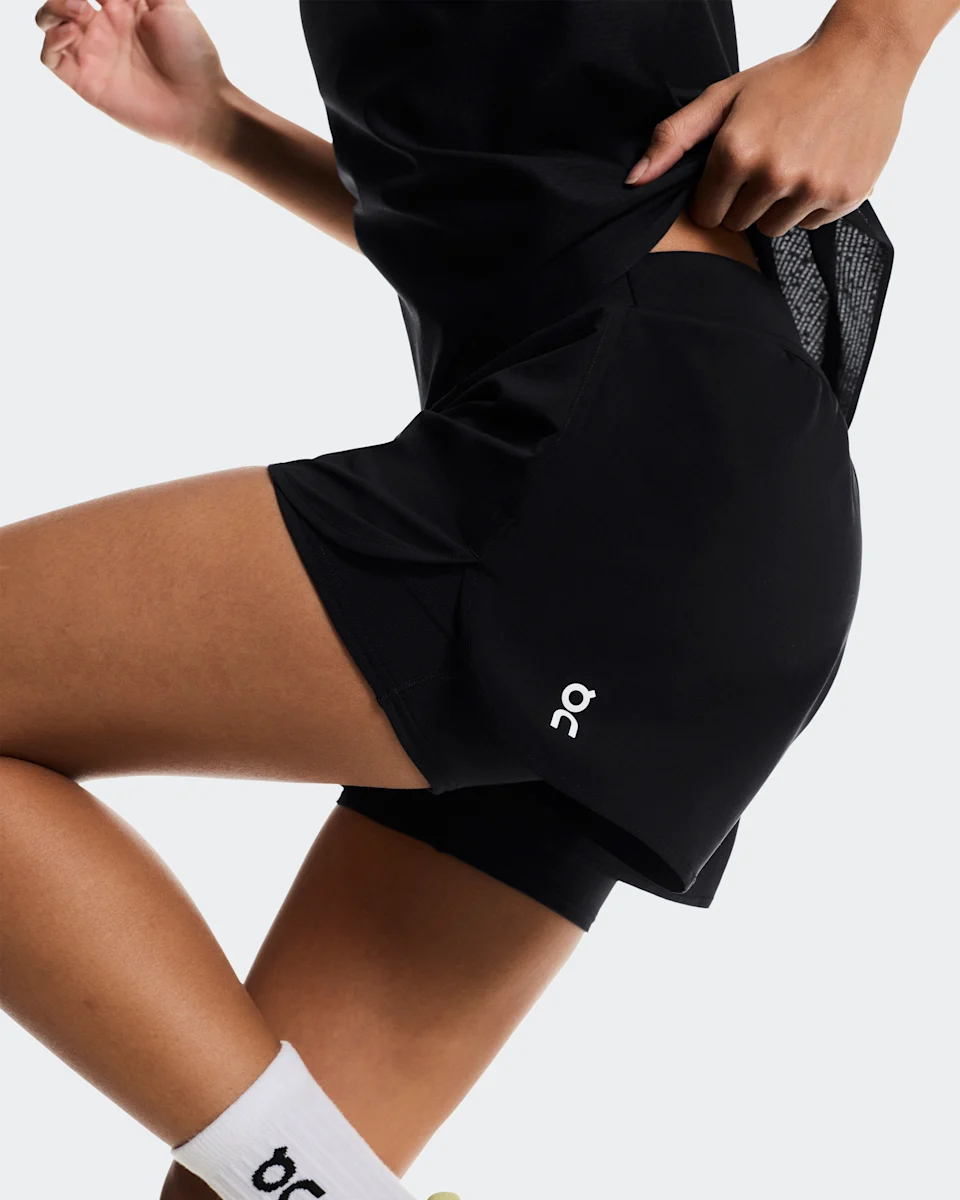 On 3" Court Shorts 2-in-1 Black Feminino