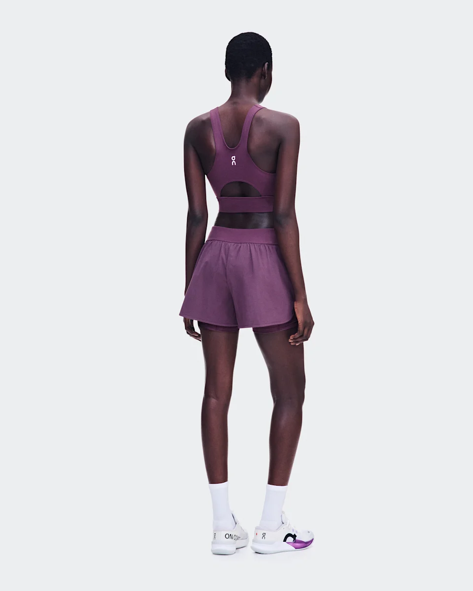 On 3" Court Shorts 2-in-1 Cassis Feminino