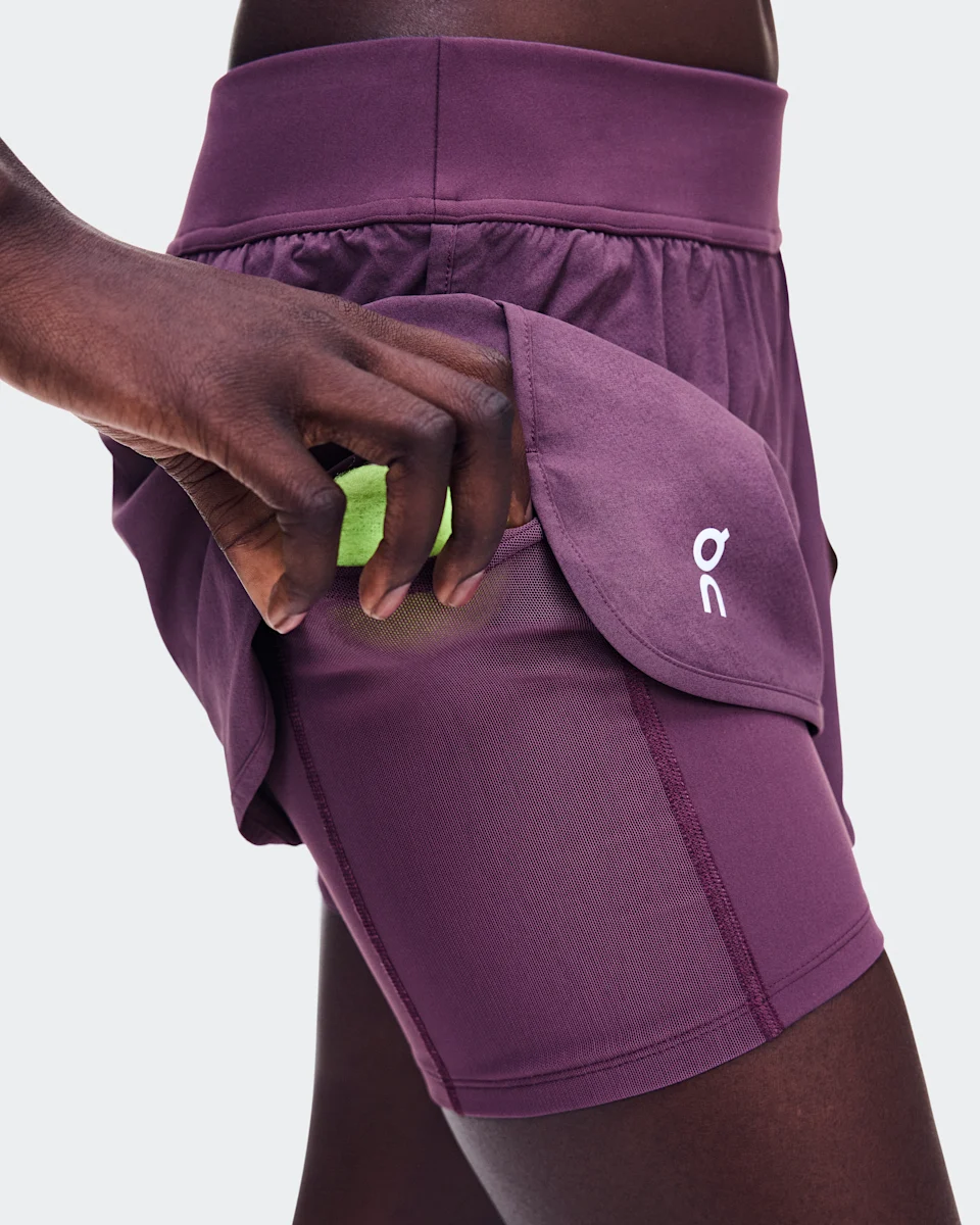 On 3" Court Shorts 2-in-1 Cassis Feminino