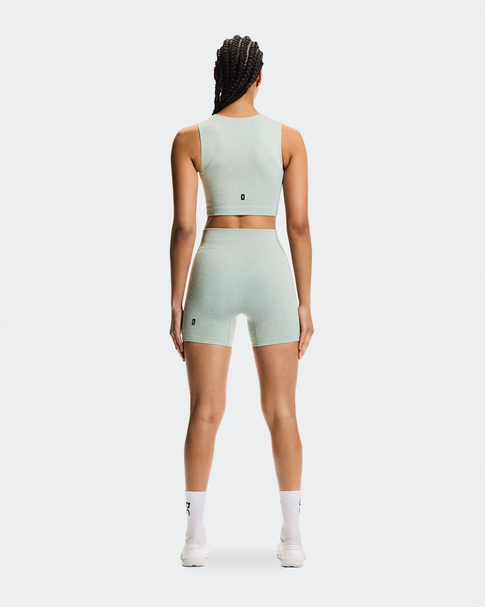 On Studio Knit Crop Mineral Heather Feminino