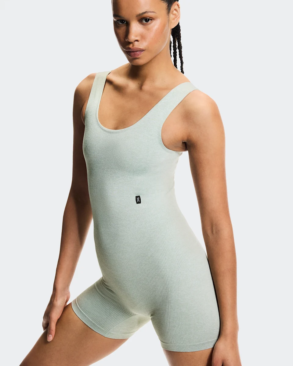 On Studio Knit Bodysuit Mineral Heather Feminino