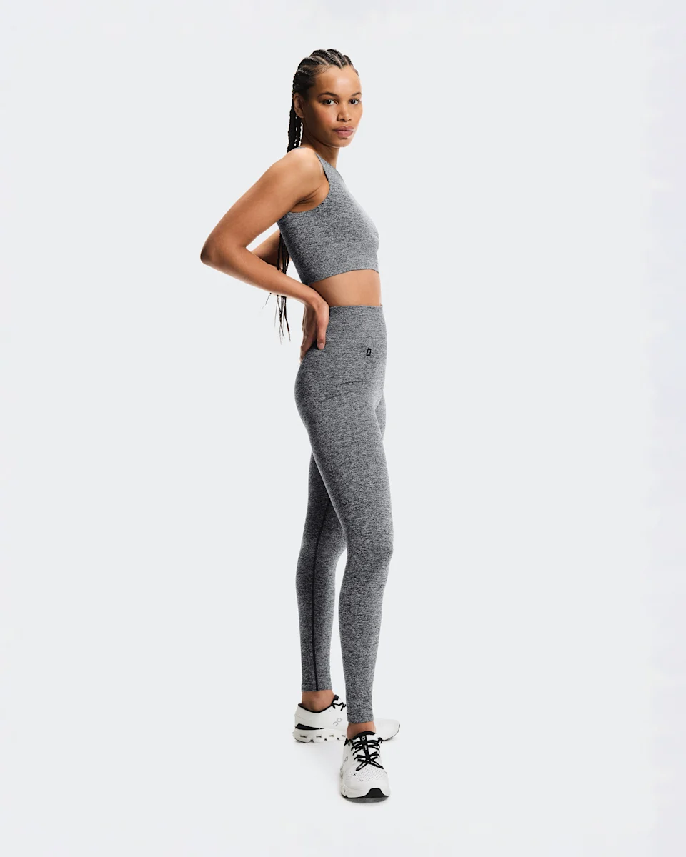 On Studio Knit Leggings Graphite Heather Feminino