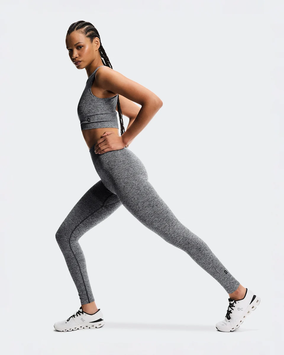 On Studio Knit Leggings Graphite Heather Feminino