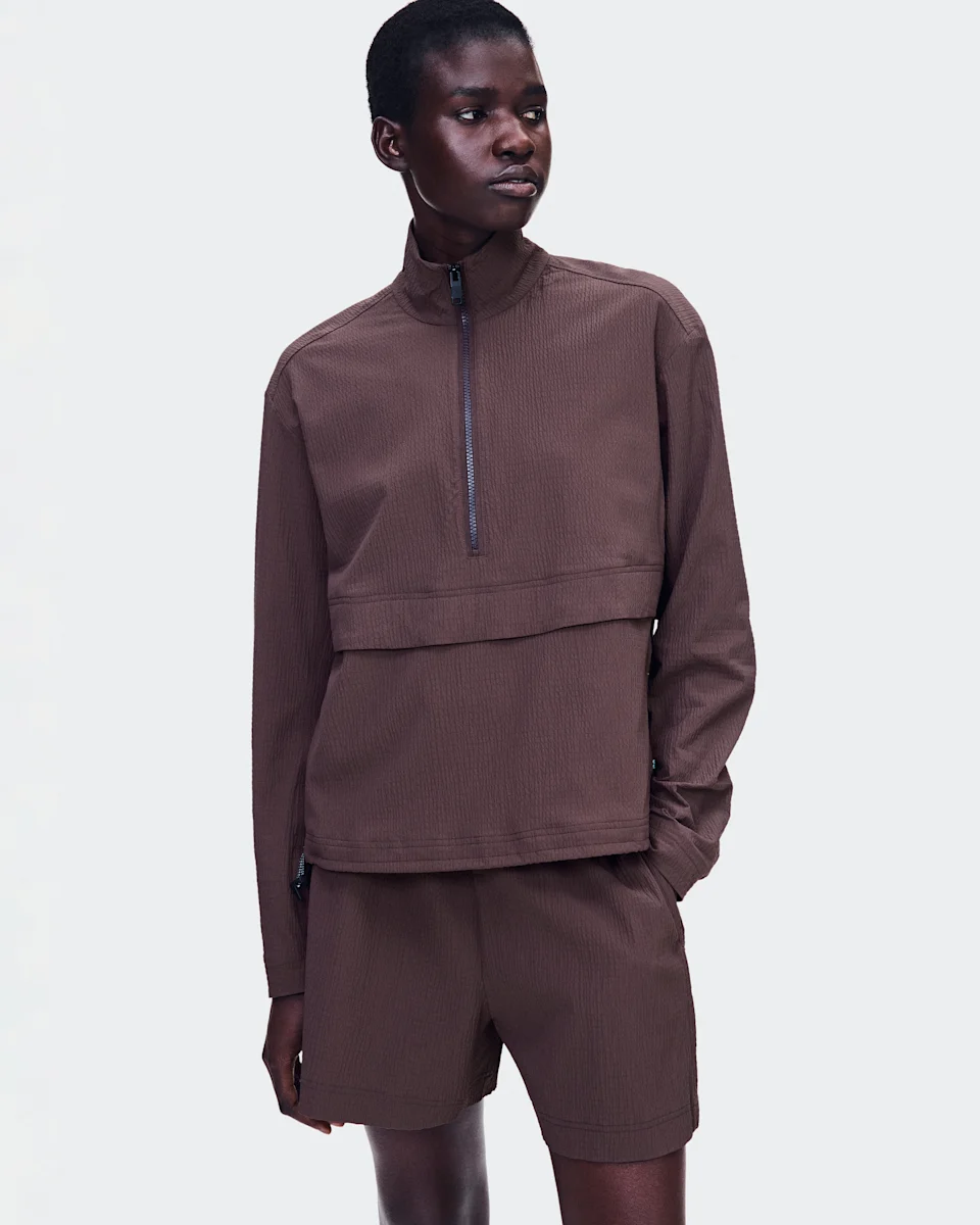 On Courtside 1/2 Zip Eaze Mulberry Feminino