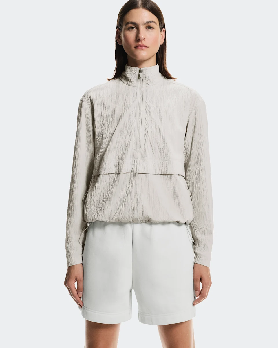 On Courtside 1/2 Zip Eaze Sand Feminino