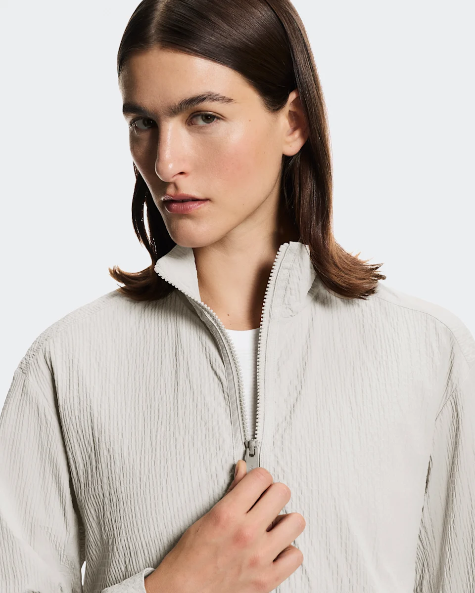 On Courtside 1/2 Zip Eaze Sand Feminino
