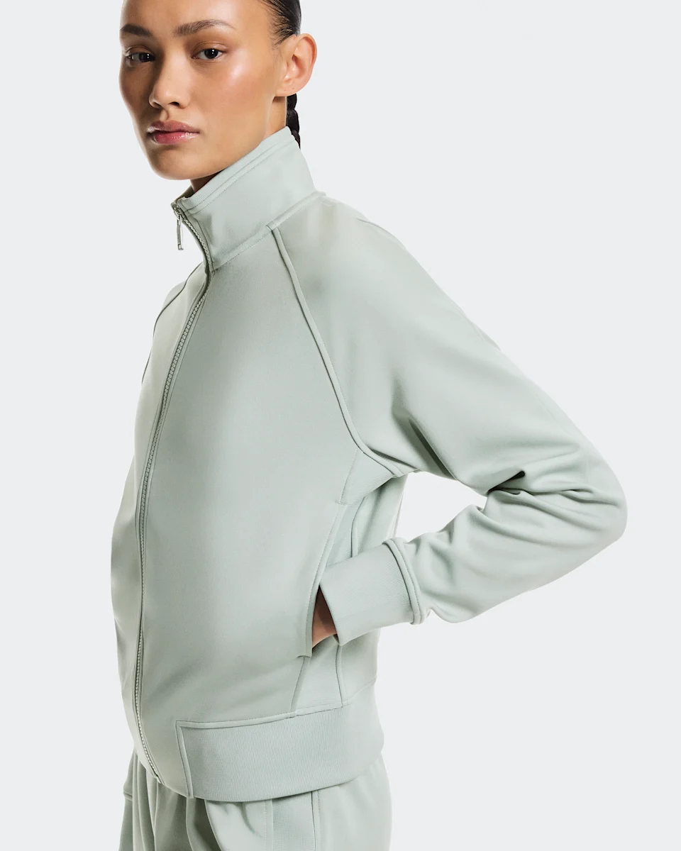 On Courtside Full-Zip Mineral Feminino