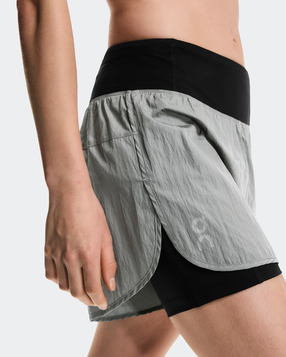 On Performance Volt Shorts Glacier Feminino
