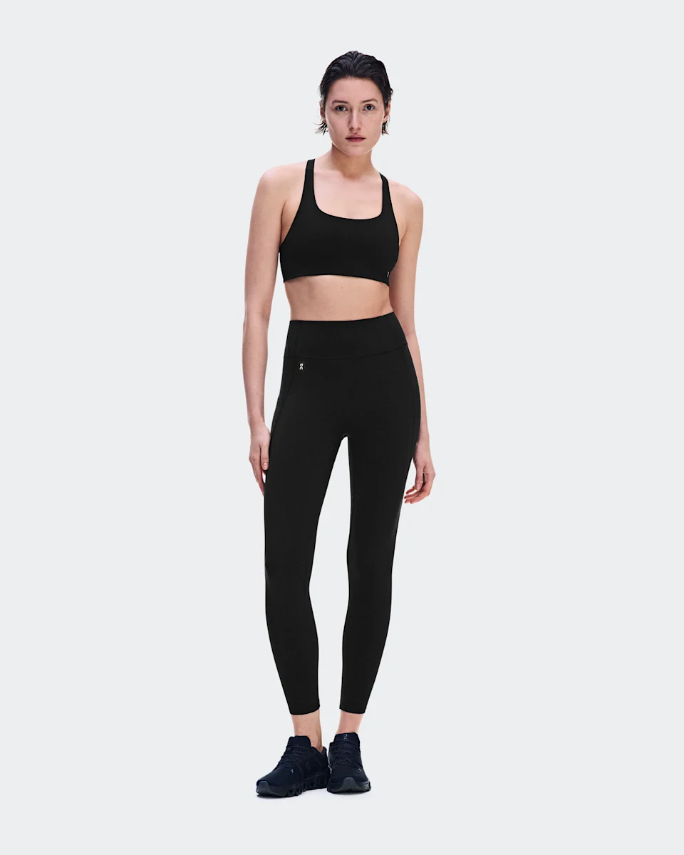 On Studio Leggings 7/8 Black Feminino – Treinos de baixo impacto