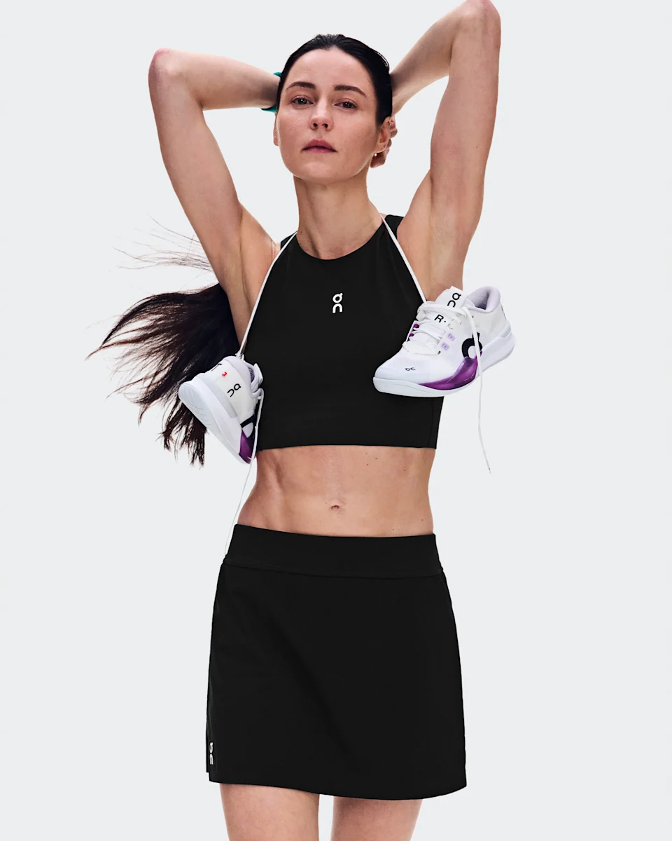 On Court Skirt Split Black Feminino