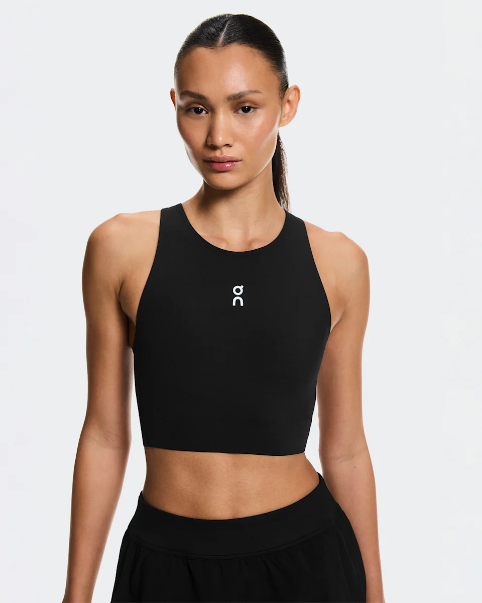 On Court Crop Top Black Feminino