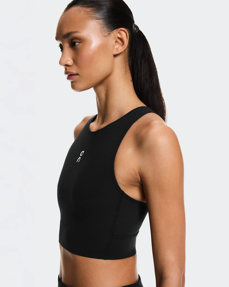 On Court Crop Top Black Feminino
