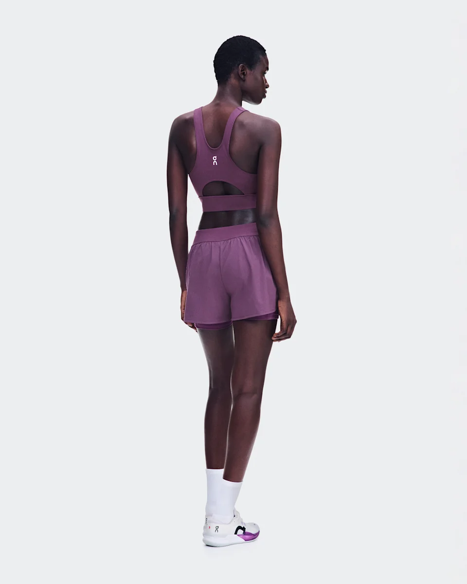 On Court Crop Top Cassis Feminino