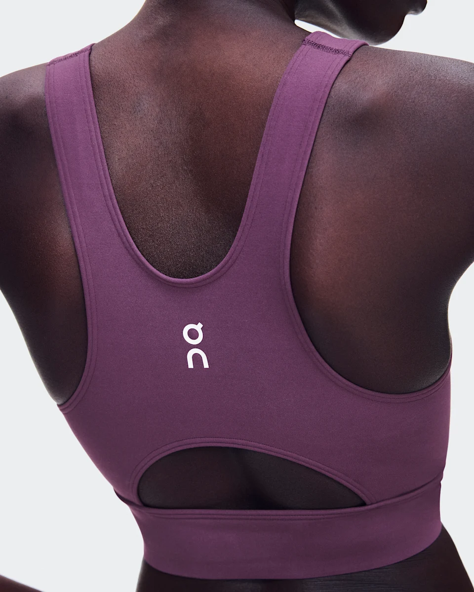 On Court Crop Top Cassis Feminino