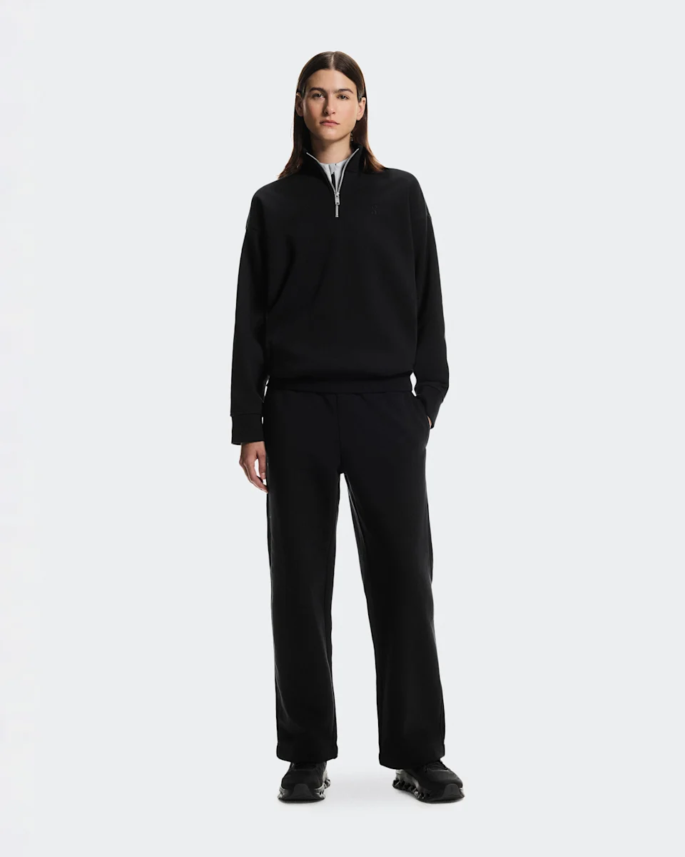 On Club Collective 1/4 Zip Black Feminino