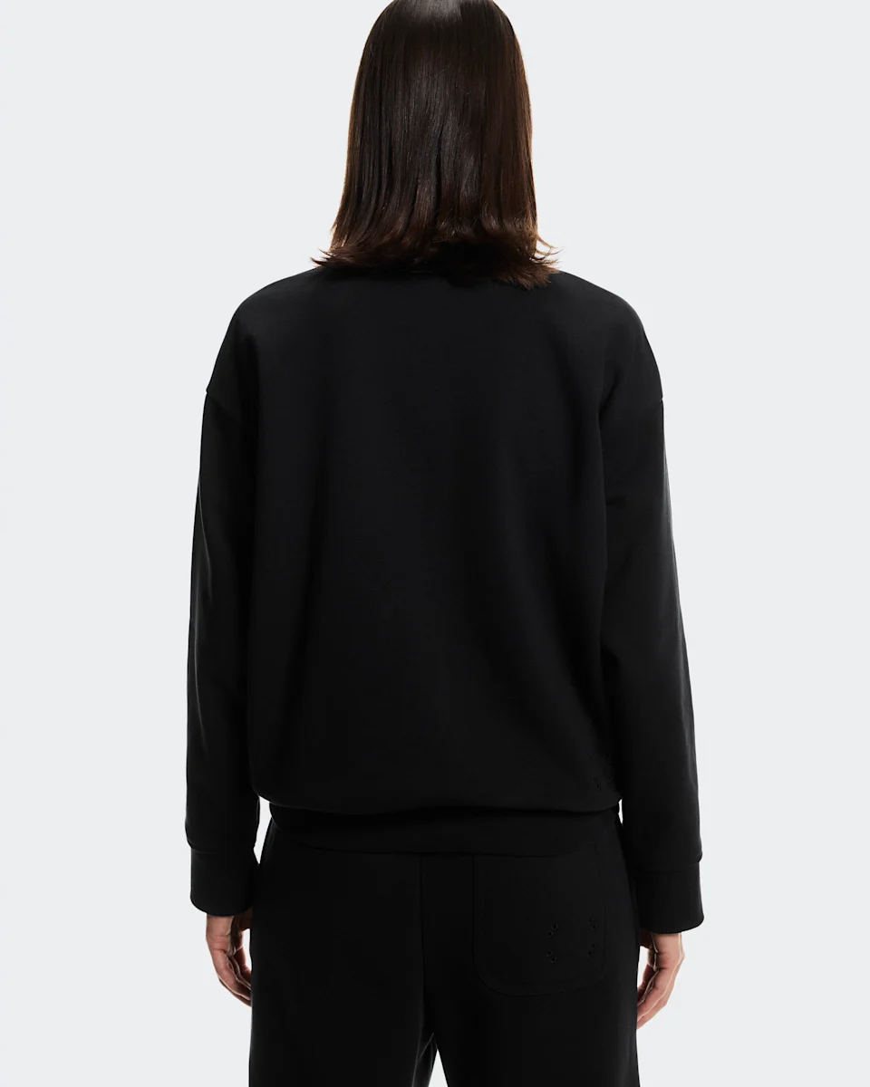 On Club Collective 1/4 Zip Black Feminino