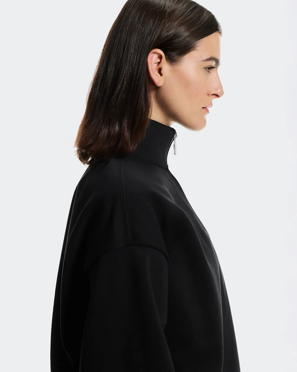 On Club Collective 1/4 Zip Black Feminino