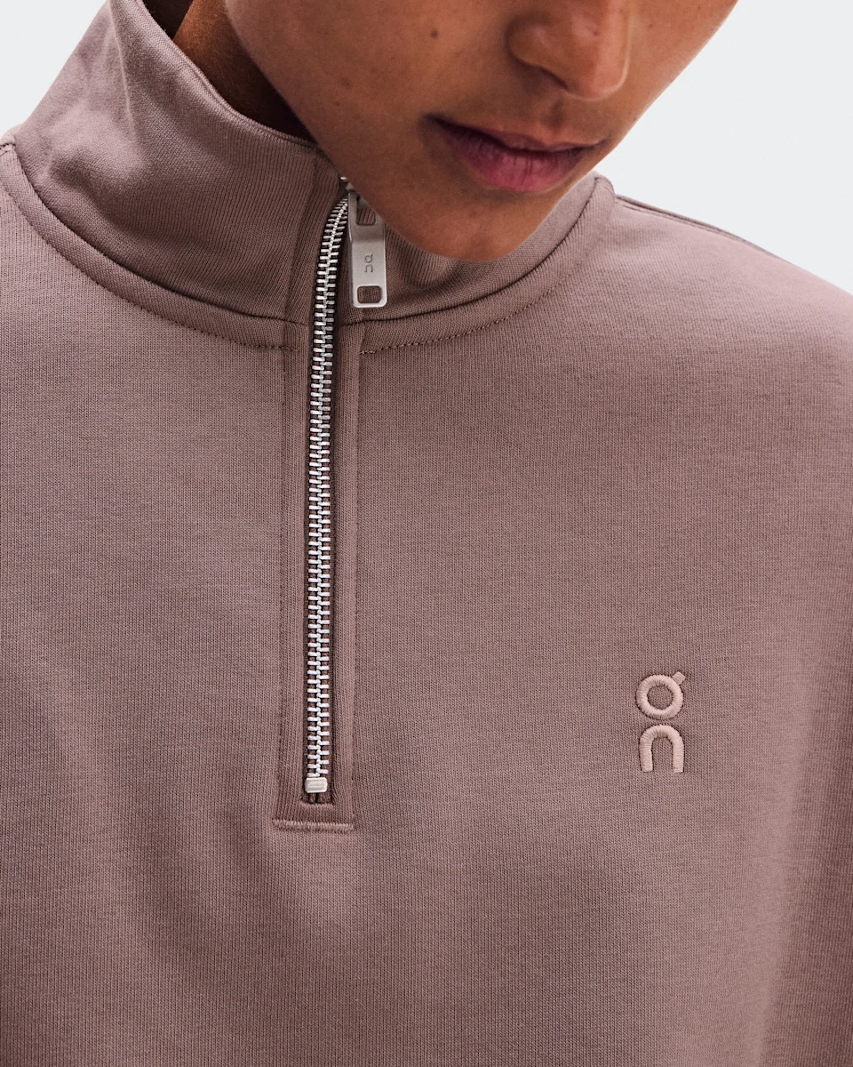 On Club Collective 1/4 Zip Clove Feminino