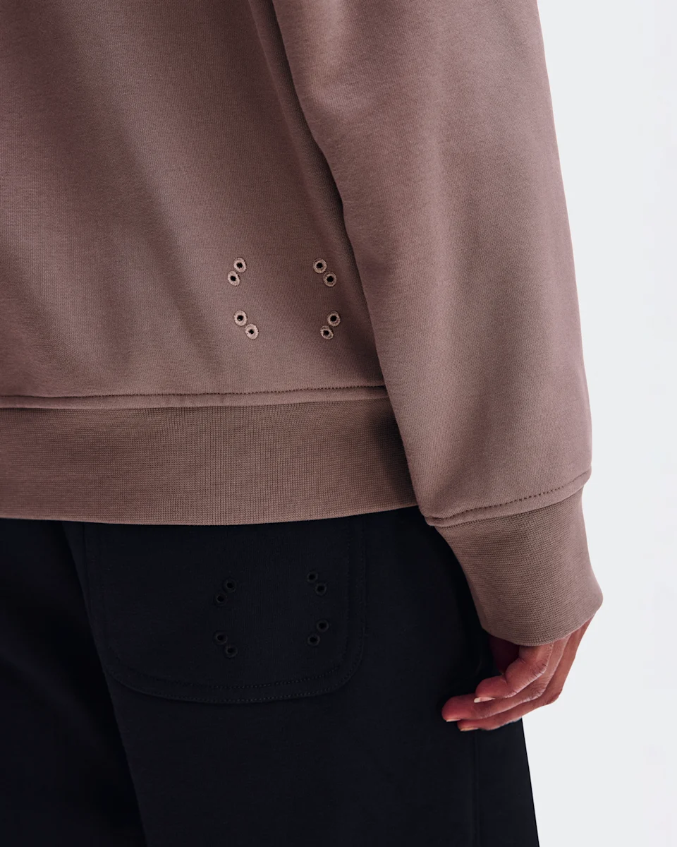 On Club Collective 1/4 Zip Clove Feminino