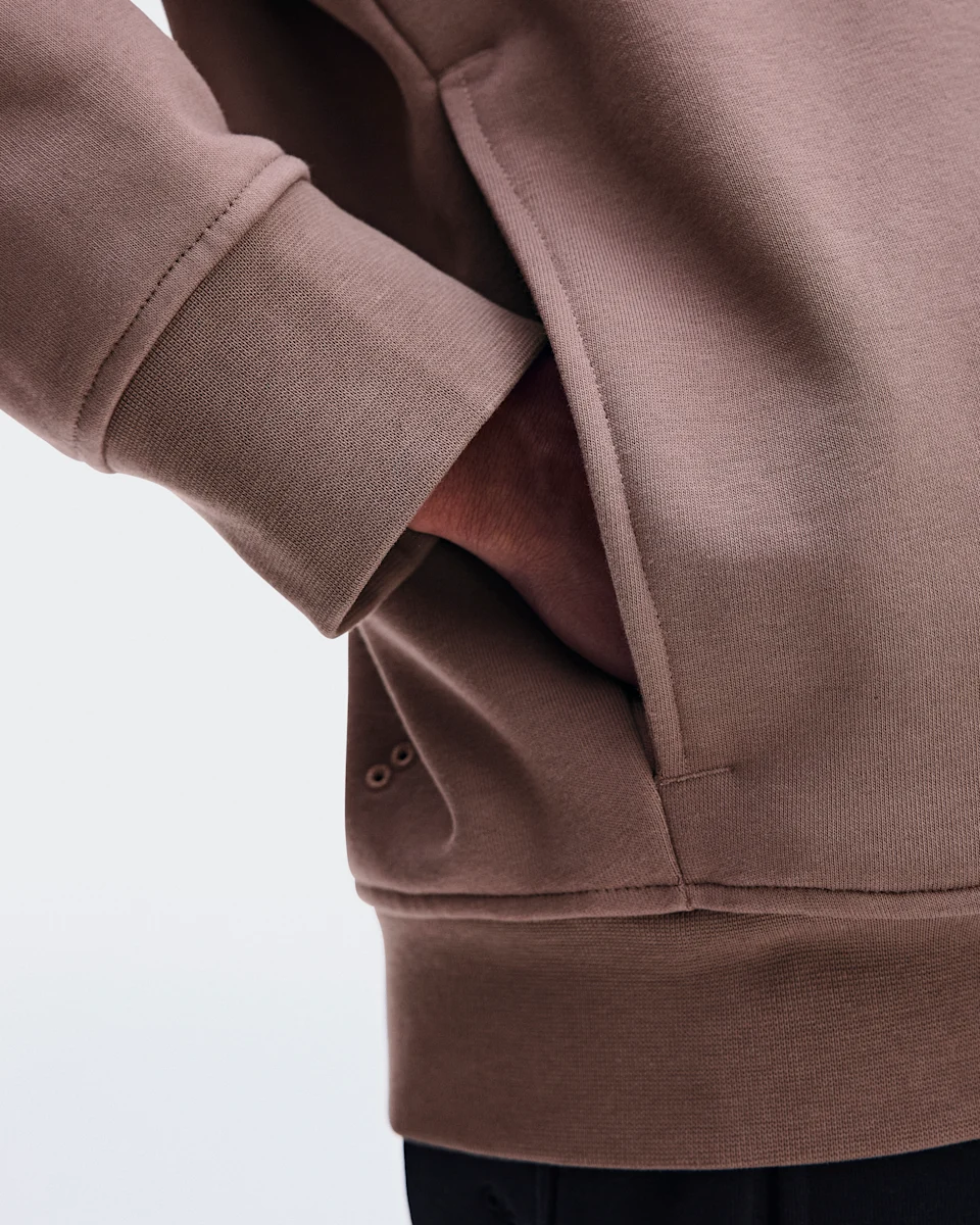 On Club Collective 1/4 Zip Clove Feminino