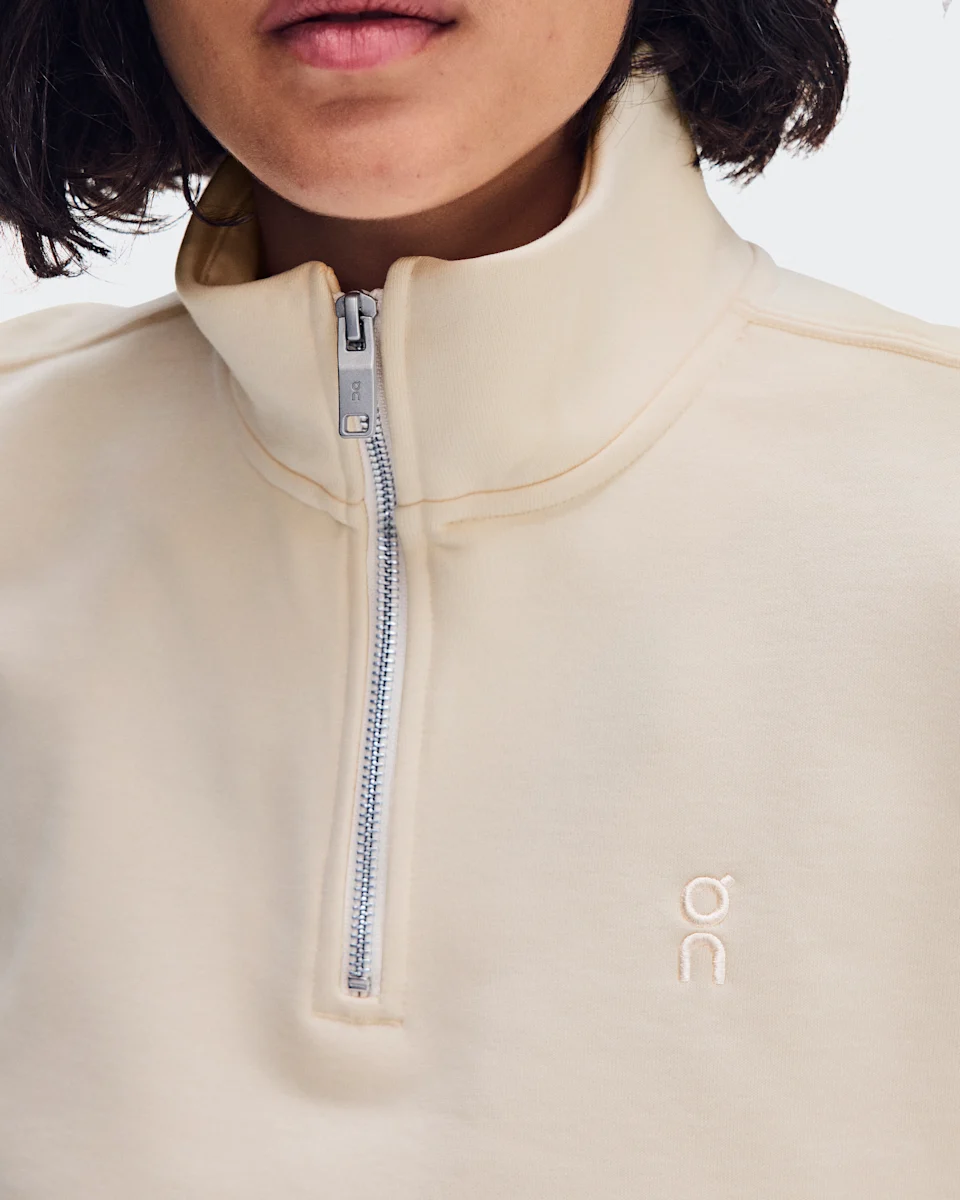 On Club Collective 1/4 Zip Chantilly Feminino