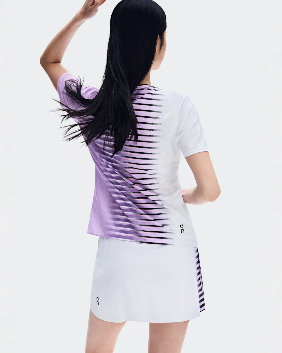 On Court-T Edge Bloom & White Feminino
