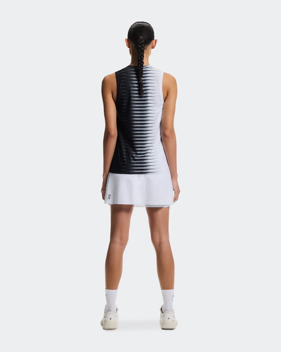 On Court Tank Edge Black & White Feminino