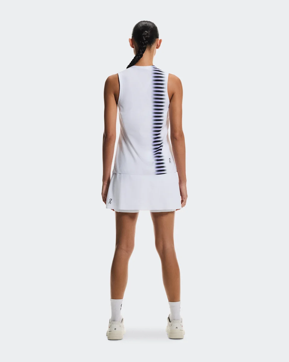 On Court Tank Edge White & Black Feminino