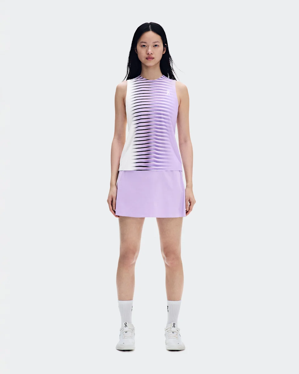 On Court Tank Edge Bloom & White Feminino