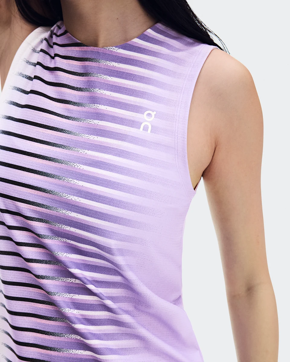 On Court Tank Edge Bloom & White Feminino