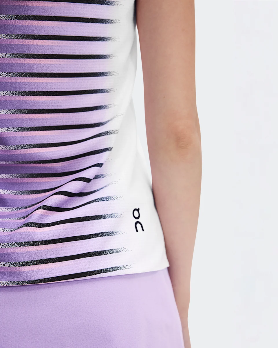 On Court Tank Edge Bloom & White Feminino