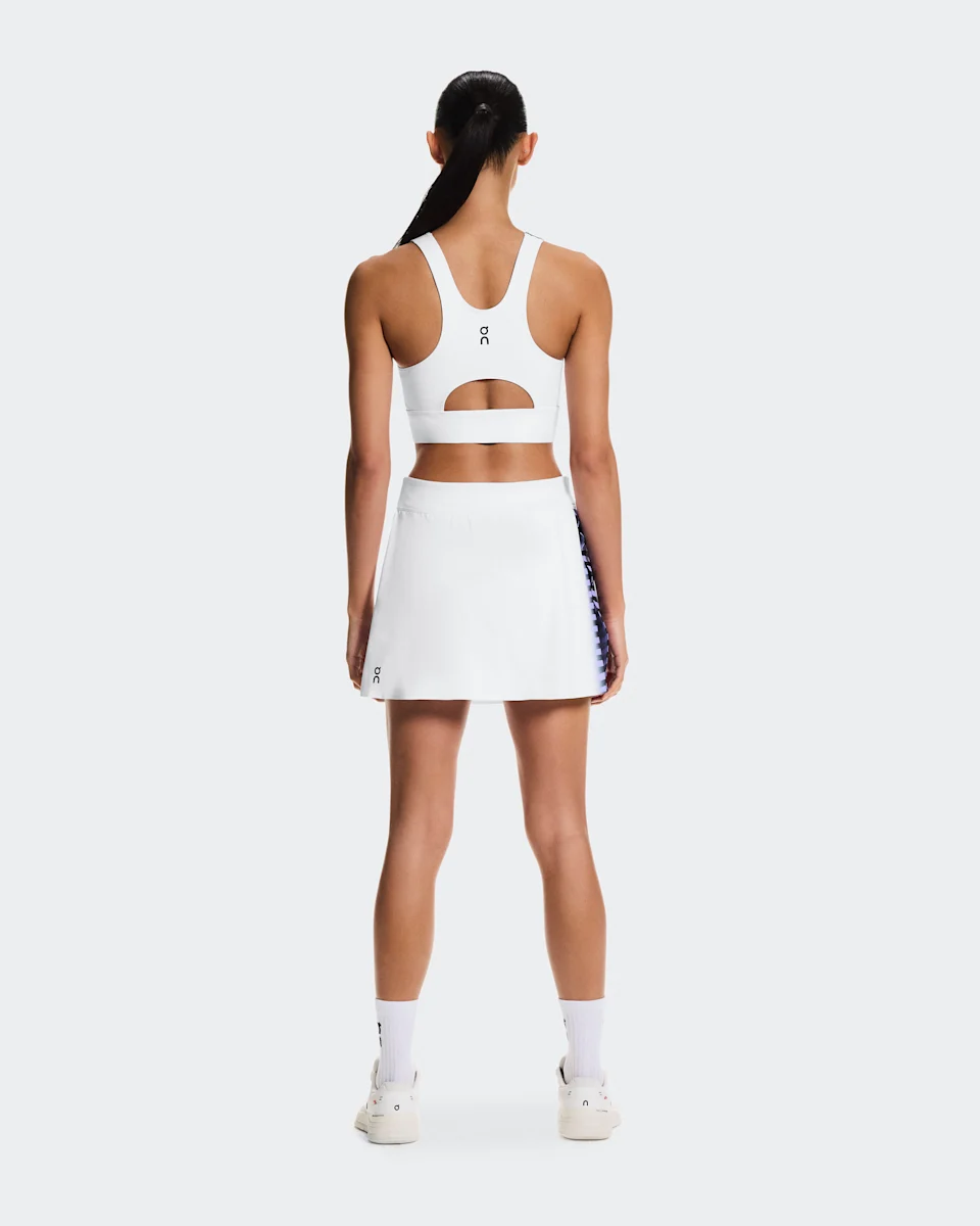 On Court Crop Top Edge White & Black Feminino