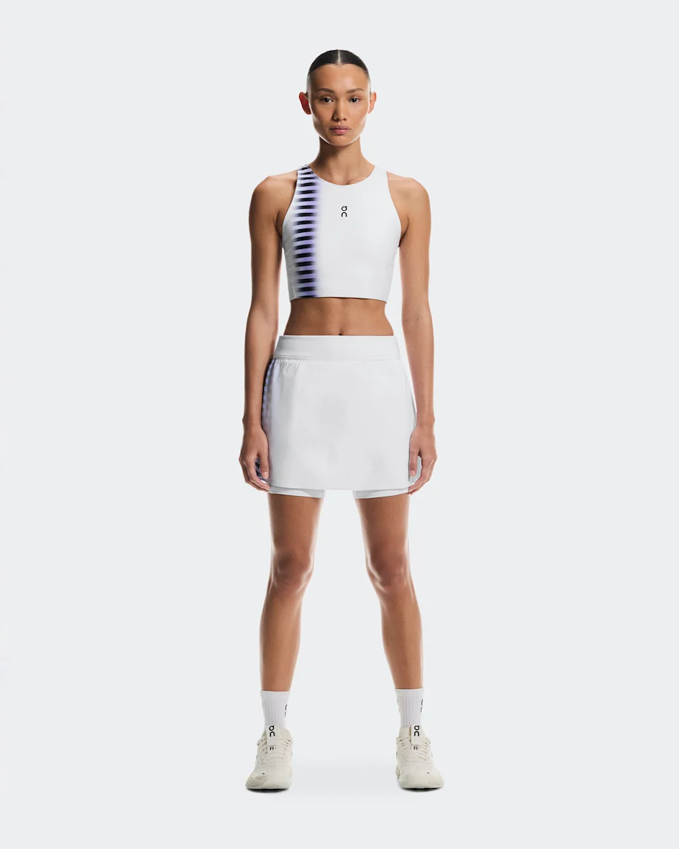 On Court Skirt Split Edge White & Black Feminino – Saias